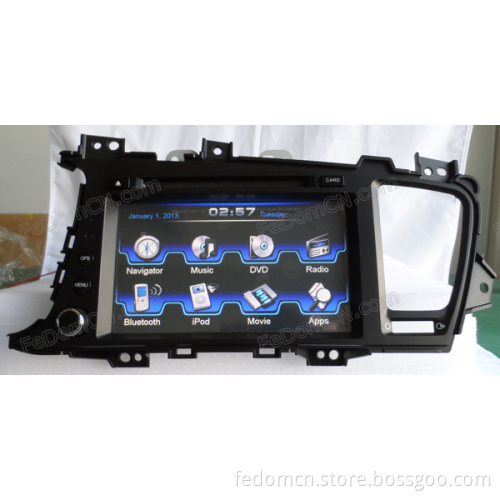 Car Kit DVD MP3 Player Audio Radio Stereo System Multimedia Monitor for KIA K5 with GPS Navigation Bluetooth (I8025KK)